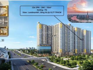 Căn 2pn2wc 55m², 3,046 tỷ, thanh toán 10% (2 đợt) kí hđmb (quý iv/26), nhận nhà quý ii/28