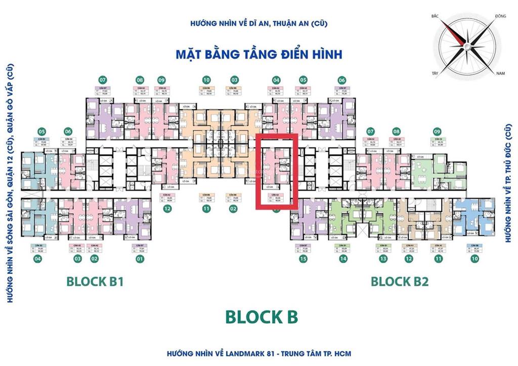Căn 2pn2wc 55m², 3,046 tỷ, thanh toán 10% (2 đợt) kí hđmb (quý iv/26), nhận nhà quý ii/28