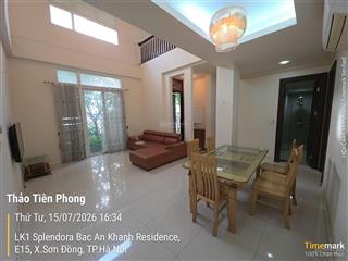 Cho thuê liền kề splendora, 129m2, sân vườn rộng thoáng, 17 triệu/tháng, nội thất đầy đủ