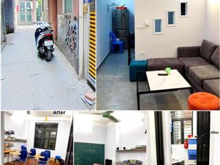 Nhà ngõ nông gần hồ đầm hồng 93 hoàng văn thái 32mx4t, mt3.5m, giá 6.98 tỷ