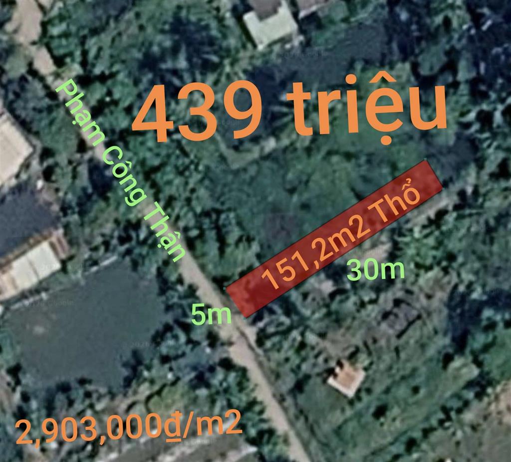Bán lô đất thổ giá đầu tư gần Quốc Lộ 50B giá 439 triệu
