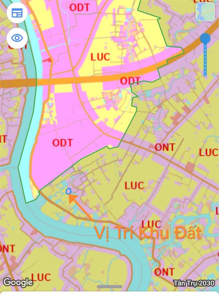 Bán lô đất thổ lúa vườn không dính quy hoạch giá 7,2 tỷ