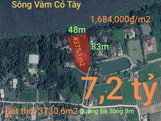 Bán lô đất thổ lúa làm nhà vườn xã Thuận Mỹ giá 7,2 tỷ