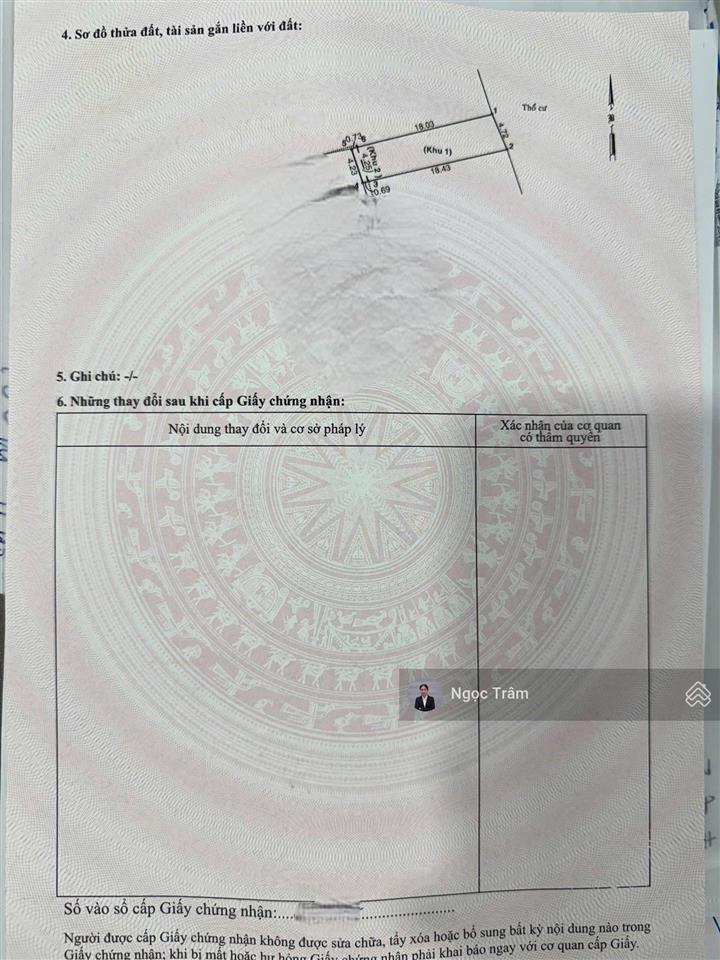 Về quê bán nhanh lô đất đường nguyễn ảnh thủ xã bà điểm huyện hóc môn 85m2 giá 1 tỷ 9 sổ hồng riêng
