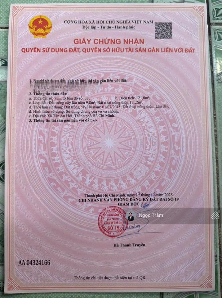 Bán dãy trọ 5 phòng sát bên kcn tây bắc củ chi đường giáp hải phù hợp mua đầu tư cho thuê giá 1tỷ5