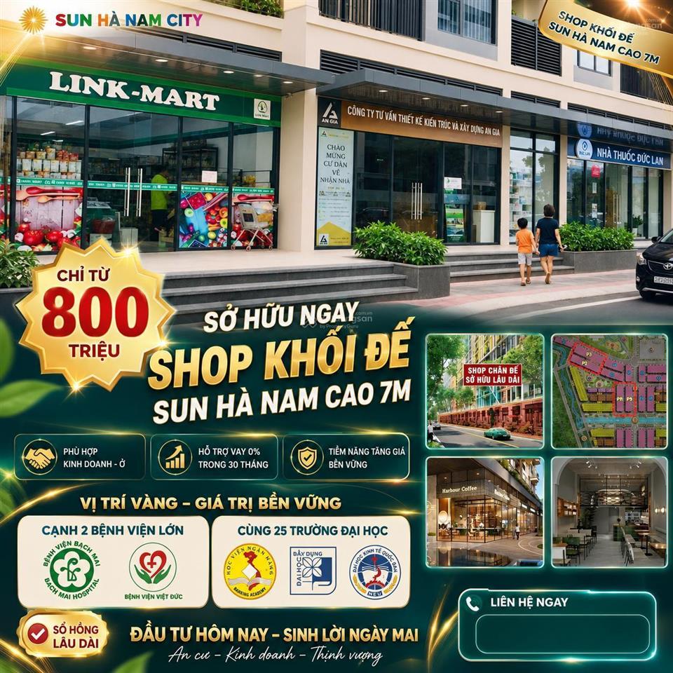 Shop khối đế vừa kinh doanh vừa ở được , tạo dòng tiền liên tục chỉ 1,6 tỷ.gần cv sunworld,cv thể t