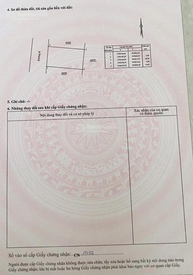Bán đất sát kđt phú ân nam, diên khánh  đường 5,5m, ngang 6m cách đ. 23/10 chỉ 350m giá 1,430 tỷ
