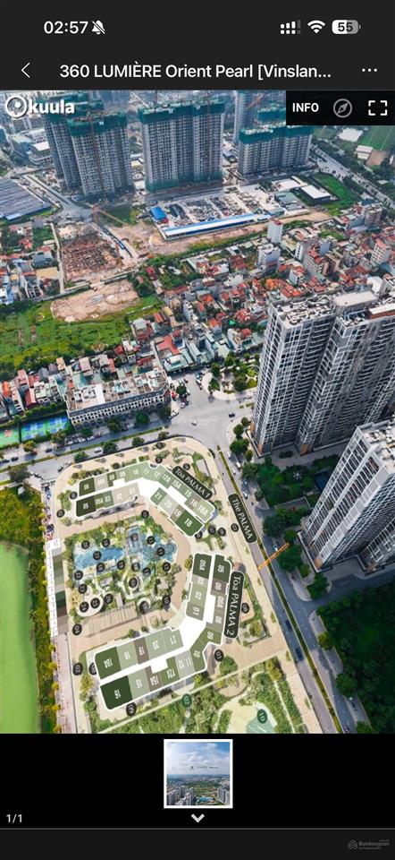 Căn 2pn giá tốt tại lumiere orient pearl đóng theo tiến độ