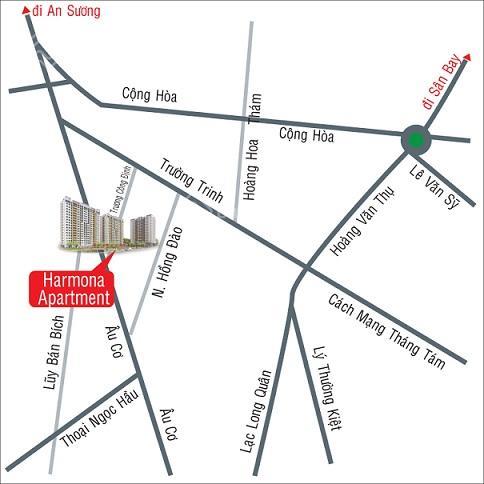 Bán nhanh căn hộ cc harmona trương công định, tân bình. dt 75m2, 2pn, 3.6 tỷ, sổ  0902 666 ***