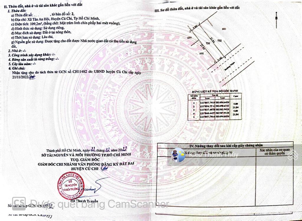 Chủ mất khả năng thanh toán ngân hàng. cần ra nhanh lô đất 110m2/ 1,2 tỷ. ngay kcn tây bắc, củ chi