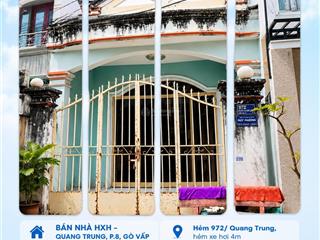 Hxh 972/ quang trung p8 4x14 cn 54m² sổ vuông vức không lỗi phong thủy chỉ 100tr/m2, giá 5.5 tỷ tl