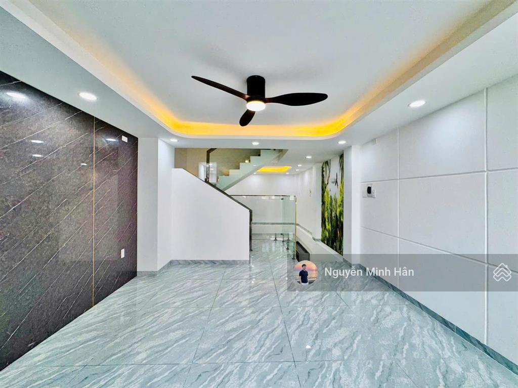 Nhà mới cạnh bờ sông vàm thuật, hxh 26 trần bá giao p5 4x11m cn 41m² 5l 6pn giảm giá còn 7,65 tỷ tl