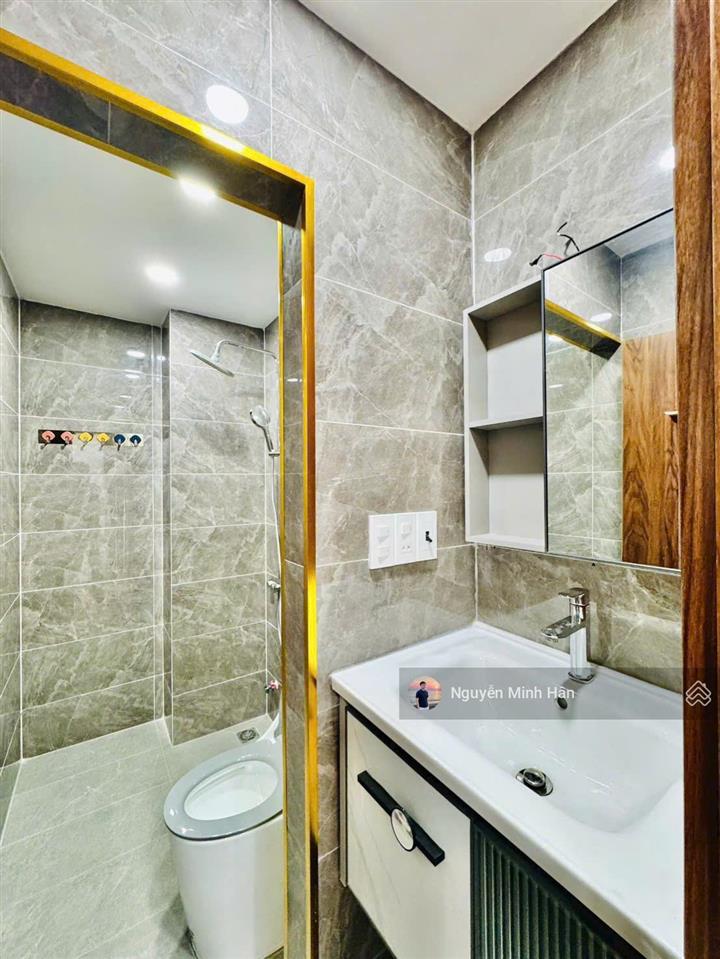Nhà mới cạnh bờ sông vàm thuật, hxh 26 trần bá giao p5 4x11m cn 41m² 5l 6pn giảm giá còn 7,65 tỷ tl