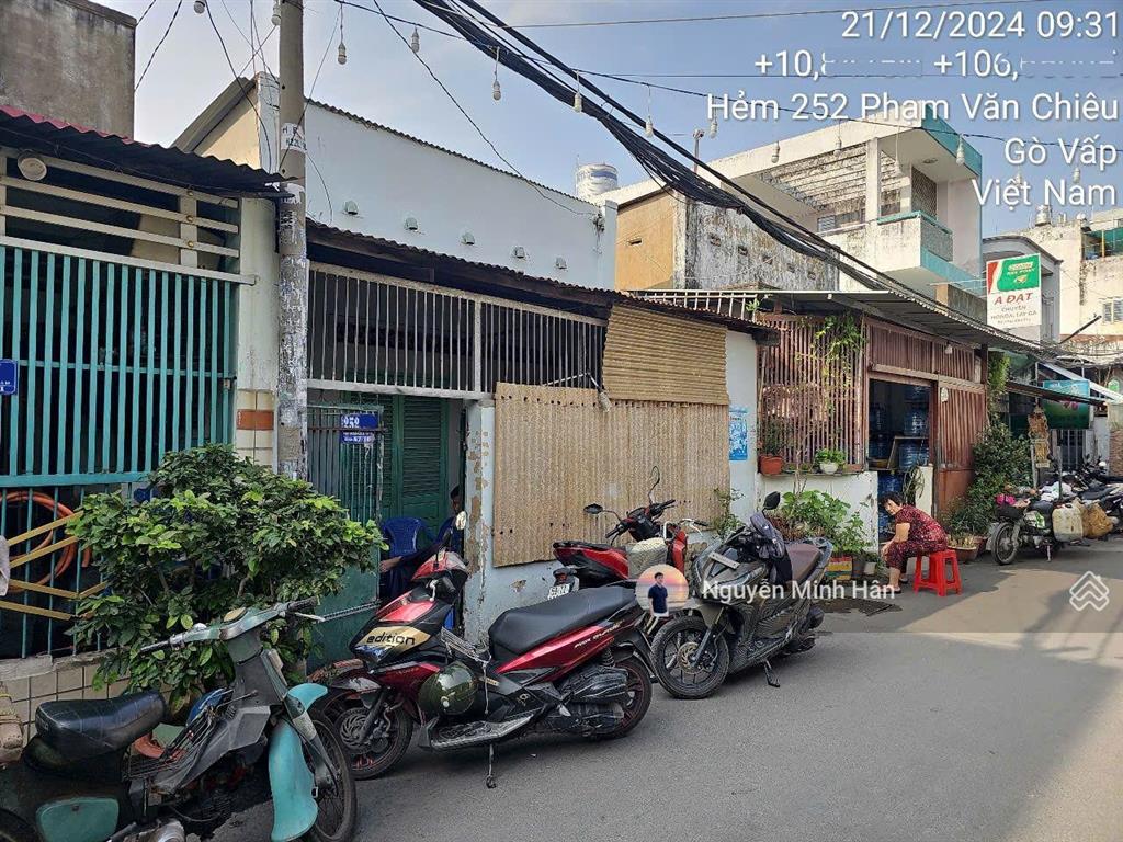 57tr/m2 đất odt 100% nhà c4 hxh 252 phạm văn chiêu p9, 5,75x47m cn 280m2 giá 16,3 tỷ tl