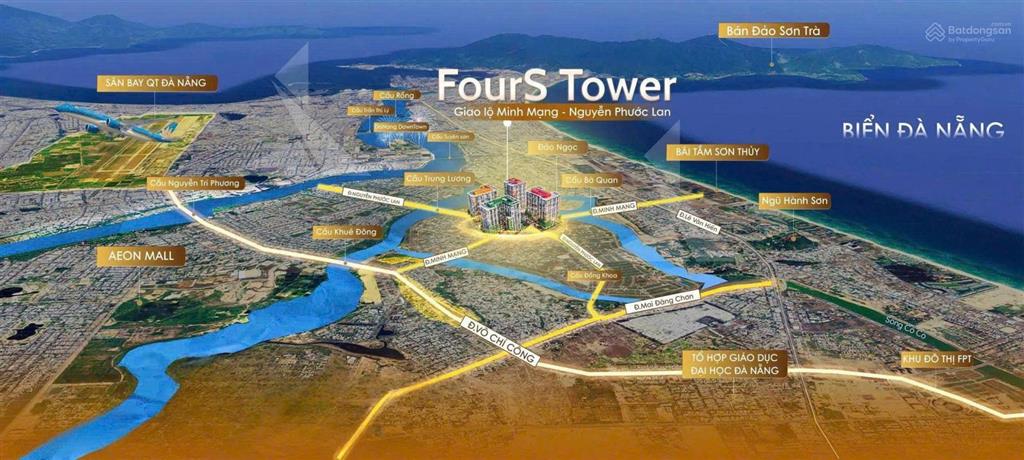 Hiếm căn 1br+ rộng như 2pn tại sun fours đà nẵng, có sân vườn riêng, chỉ từ 2,6 tỷ