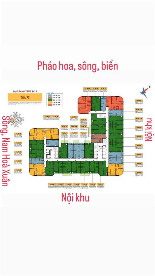 Căn stu view pháo hoa thành phố và sông hàng fours tower