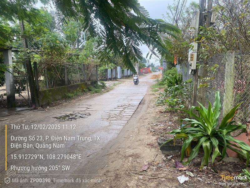 Bán đất đẹp vuông vức đường 23, điện nam trung, điện bàn, quảng nam