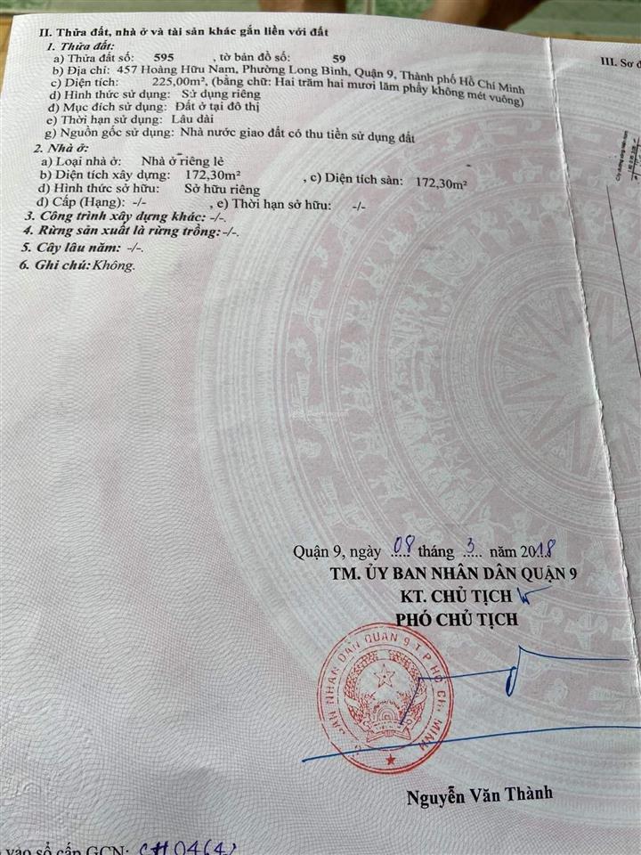 457 , hoàng hữu nam đường 30m , xây 7 lầu ( bán gấp )