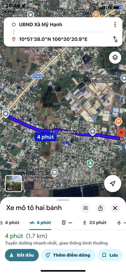 Bán lỗ 190tr đất full thổ cư. cách đường nhựa 100m, cách hóc môn 5km