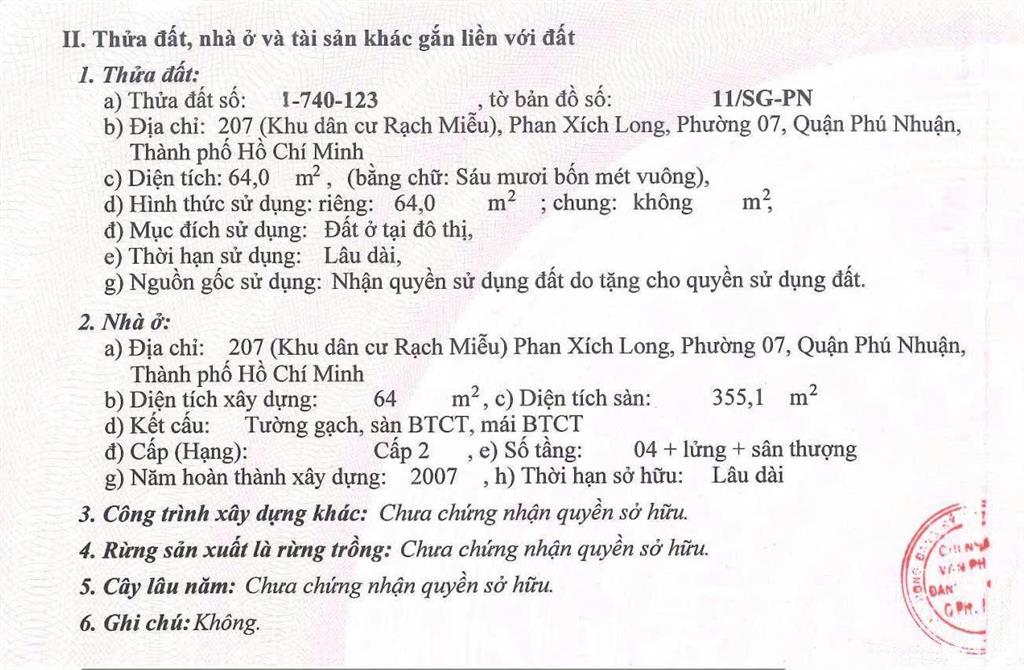 Bán nhà mặt tiền phan xích long đang có dòng tiền cho thuê ổn định 60 triệu/tháng