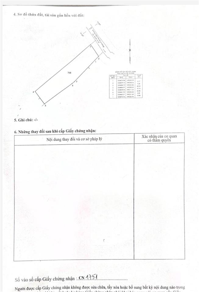 Bán đất 511.4m2 tại 68/1 đường thống nhất, chỉ với 27 triệu vnd