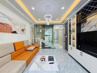 Nhà đẹp Đông Hưng Thuận Q12, 64m², 5 tầng, thang máy, hẻm ô tô 11m, 8.