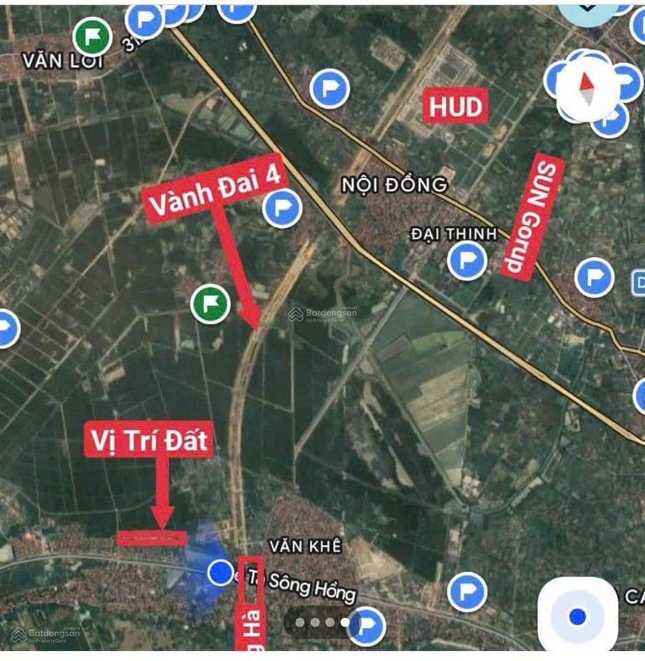 Cắt lỗ đất đấu giá hoàng xá  giáp chân cầu hồng hà  mê linh  hà nội
