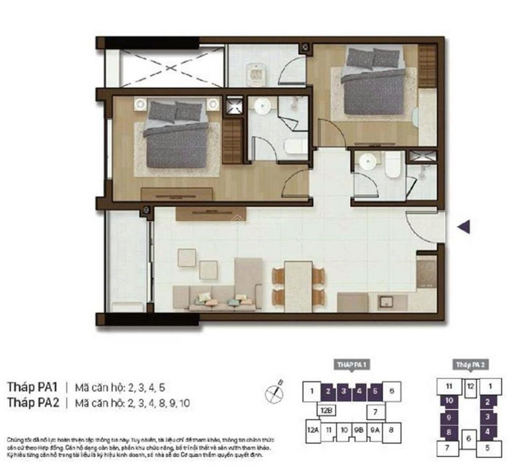 Giá tốt đáng mua nhất lúc này, căn 2pn tầng cao giá chỉ 6,3 tỷ đã bao gồm vat.  0939 420 ***