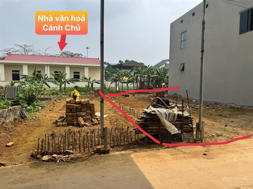 Bán gấp mảnh đất view nhà văn hoá cánh chủ, 100.9m chỉ 3.7 tỷ (gần chợ hoà lạc)