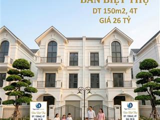 Giá 26 tỷ căn biệt thự gần hồ ngọc trai 24,5ha (tương đương khoảng 173 triệu/m2)