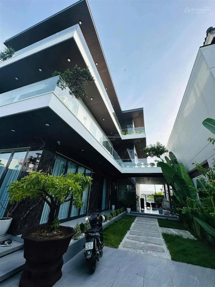 Cho thuê villa view sông cao cấp nguyễn đình thi, hoà xuân  diện tích 300m², villa 3 tầng