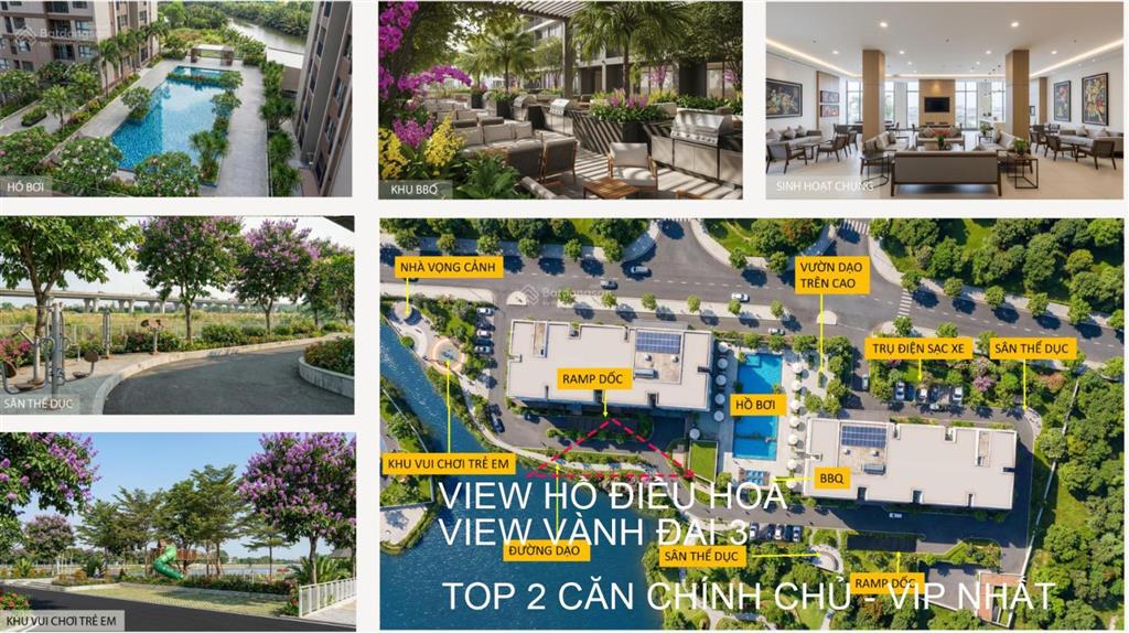 Chính chủ (hàng nội bộ  giá net) không môi giới 2 ngủ đẹp nhất dự án view hồ  view vành đai 3
