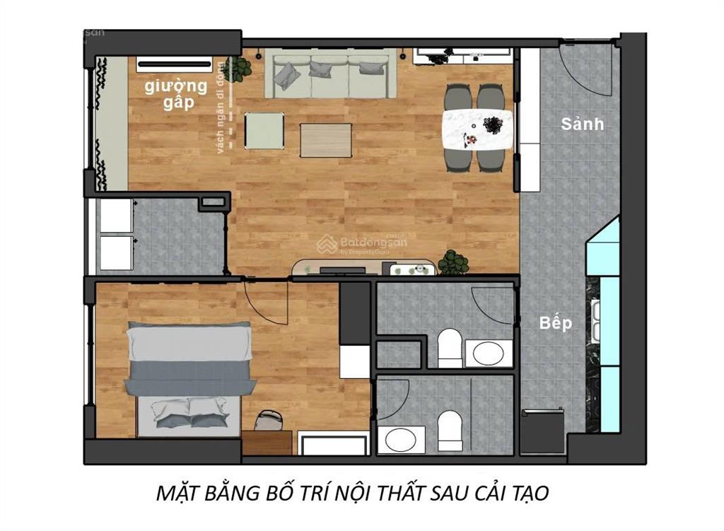 Căn hộ 2pn+2vs flc garden city đại mỗ