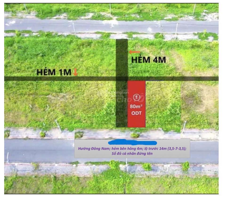 Đất nền thổ cư 100%, sổ hồng cá nhân