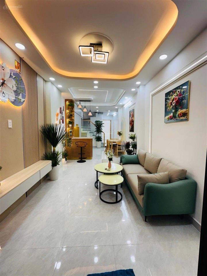 Dưới 5 tỷ nhà 4pn có phòng ngủ tầng trệt full nội thất! đình tân khai bình tân