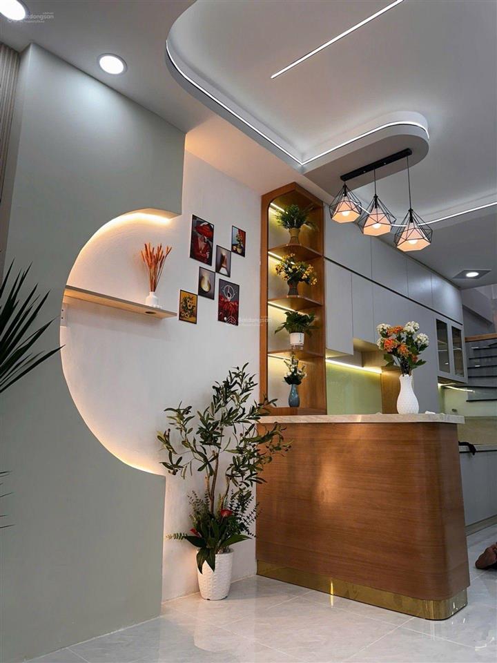 Dưới 5 tỷ nhà 4pn có phòng ngủ tầng trệt full nội thất! đình tân khai bình tân