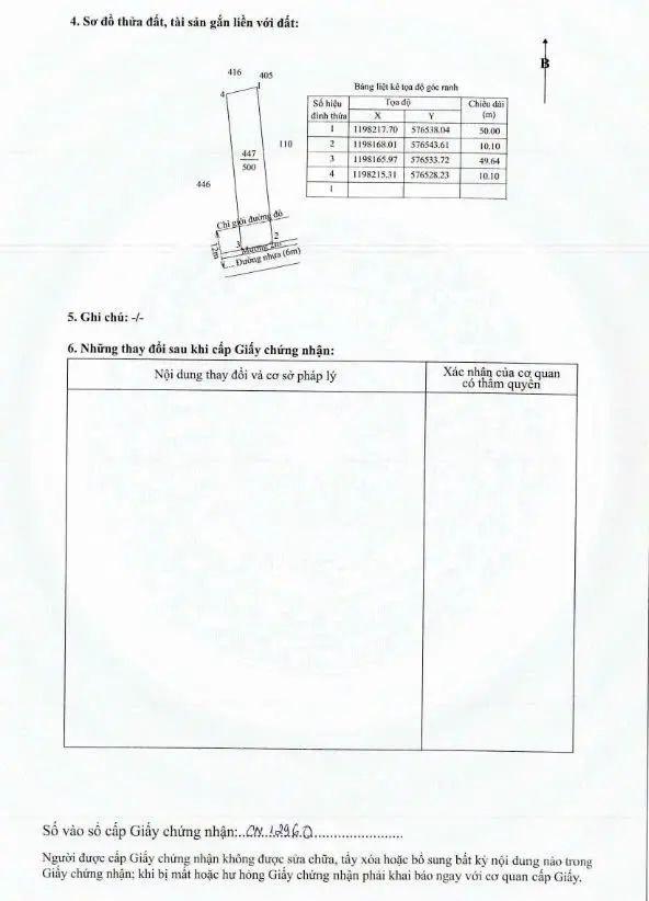 Đất thổ cư mặt tiền đường nhựa 8m. 10x50 vị trí thuận tiện làm nhà xưởng