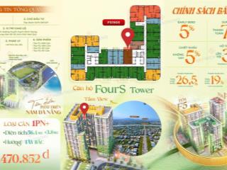 Căn 1 pn+ 56m2 f519 sun fours tower đà nẵng view sân bay, trung tâm thành phố chỉ với 2,5 tỷ