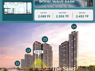 Bán căn studio  vieew biển hồ tạo sóng tại vin ocean park2