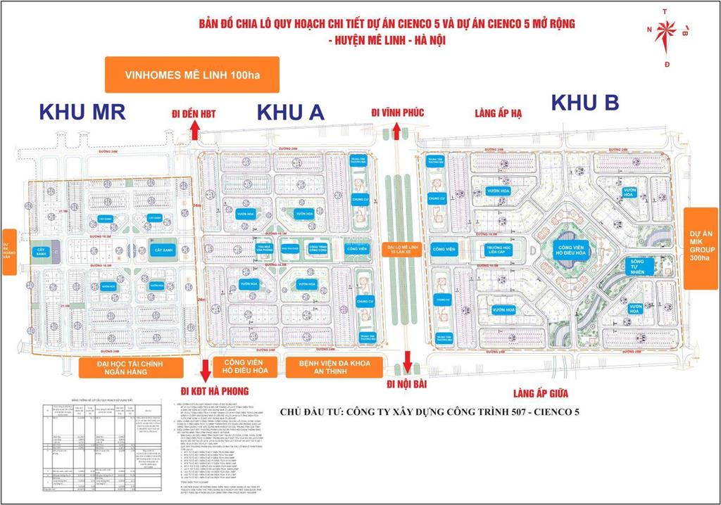 Bán đất biệt thự sổ đỏ chính chủ tại khu đô thị cienco5 me linh hà nội, 24,9 tỷ, 639 m2