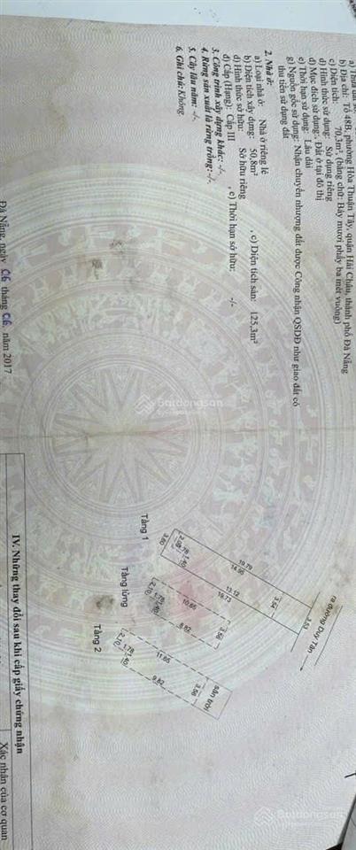 Bán nhà kiệt duy tân sau lưng mt duy tân  gần cầu trần thị lý  trung tâm hải châu