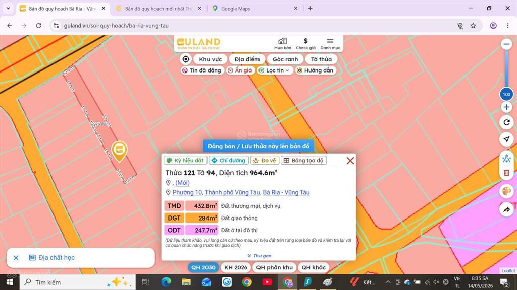 Thích hợp xây dựng khu nghỉ dưỡng, gần biển