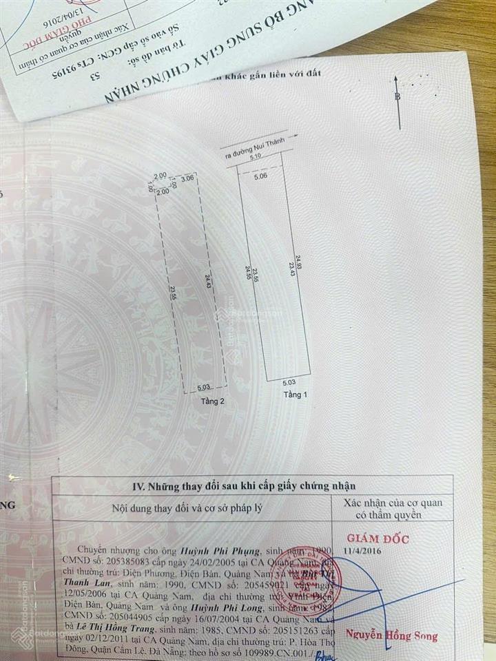 Bán nhà riêng tại núi thành, giá cực chất 7,9 tỷ, 125 m2, 15pn, 15wc