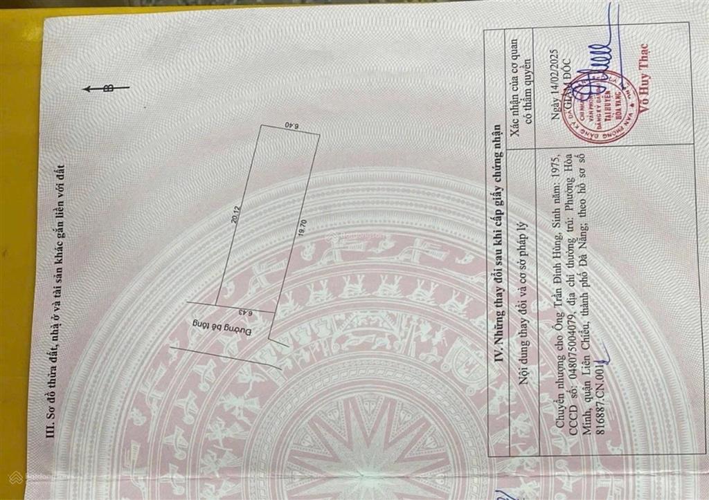 Bán đất thôn phú sơn 3  giá chỉ 990tr, hòa khương
