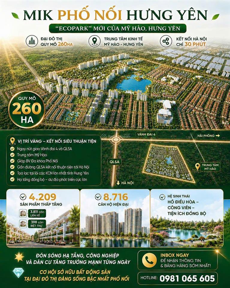 Chuẩn bị mở bán đợt 1  dự án mik phố nối