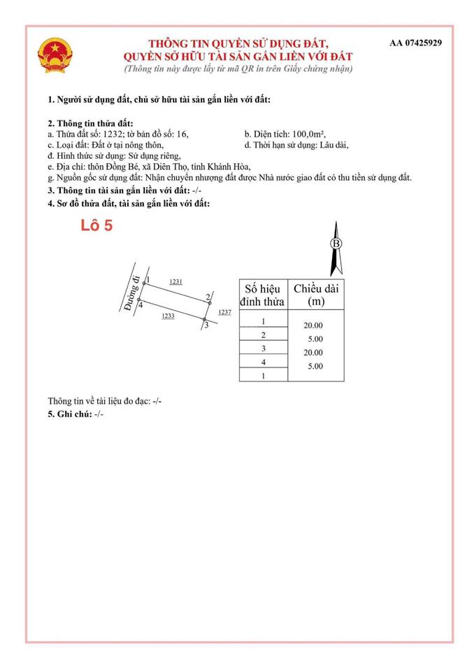 Có 12 lô đất diênthọdiên khánh