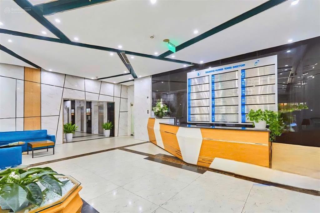 Cho thuê 250m2 sàn vp hạng b toà nhà diamond flower tower, giá hợp lý, sẵn bàn giao