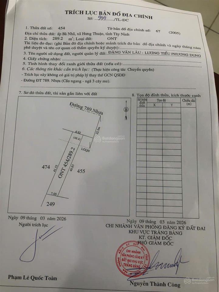 7m mặt tiền đường dt789. ngay kcn phước đông. 1,7 tỷ