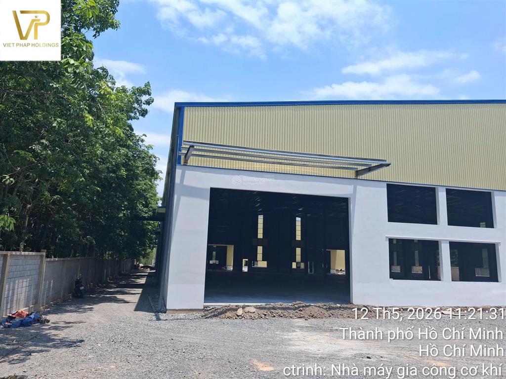 Cho thuê nhà xưởng quy mô lớn  vị trí đẹp tại đường bình mỹ 38, phường bình cơ, tp.hcm