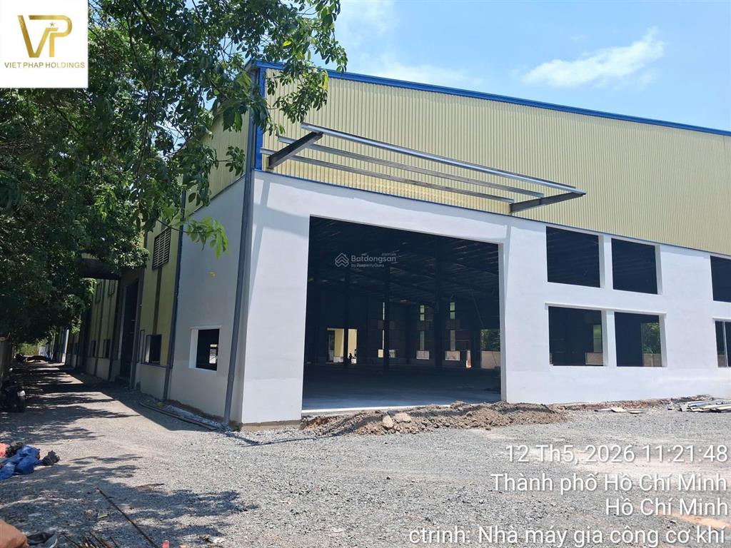 Cho thuê nhà xưởng quy mô lớn  vị trí đẹp tại đường bình mỹ 38, phường bình cơ, tp.hcm